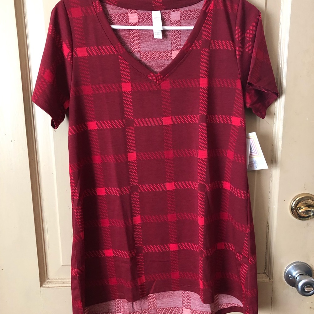 Lularoe Small Plaid Christy T
